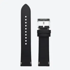 22mm Black Leather Strap