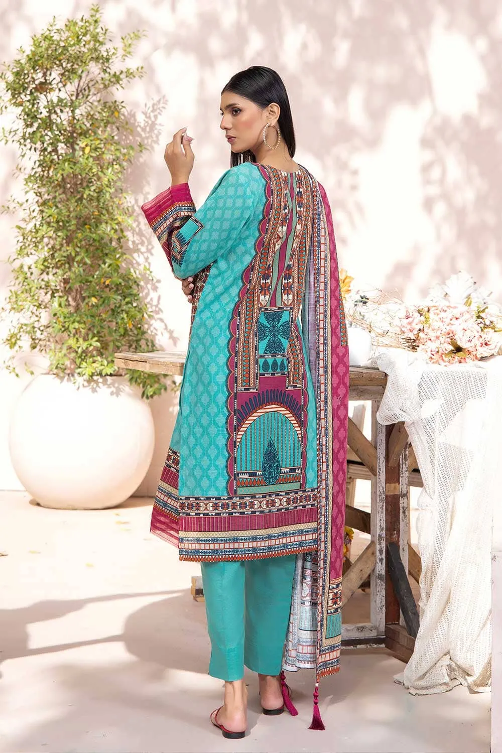 3 Pcs Unstitched Emb Khaddar Suit KKE-2215