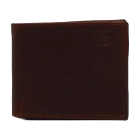 3D Western Men's Bifold Textured Dark Brown Leather Wallet D250000734