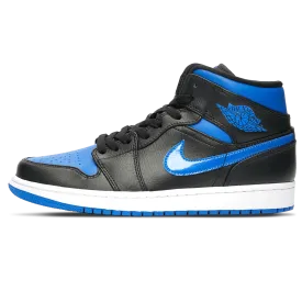 Air Jordan 1 Mid 'Black Hyper Royal'