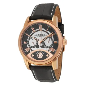 Akribos Xxiv Rose Gold-tone Stainless Steel Men's Watch AK725RG