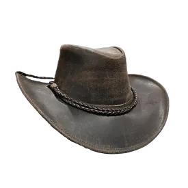 Amer-I-Mex Rawhide Brown Leather Hat 877-BROWN