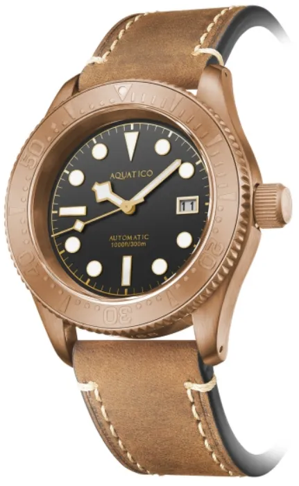 Aquatico Bronze Sea Star Black Bronze Bezel