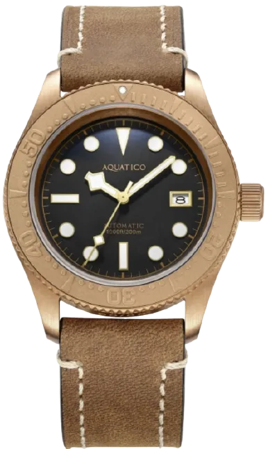 Aquatico Bronze Sea Star Black Bronze Bezel