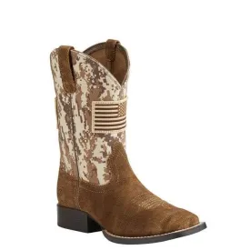 Ariat Kids' 8.5" Patriot Western Square Toe Cowboy Boots