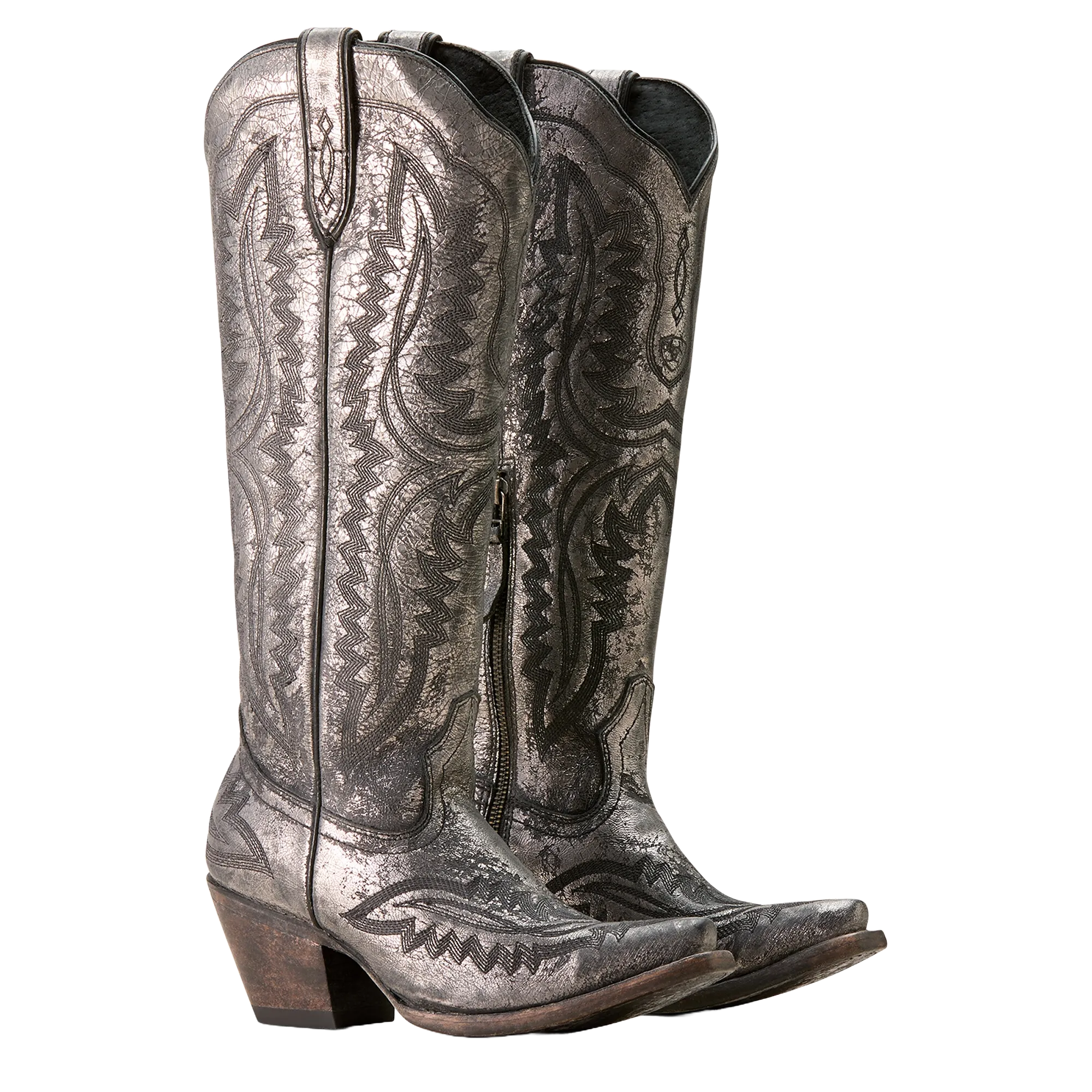 Ariat Ladies Casanova Embroidered Soft Mercury Black Western Boot 10053651