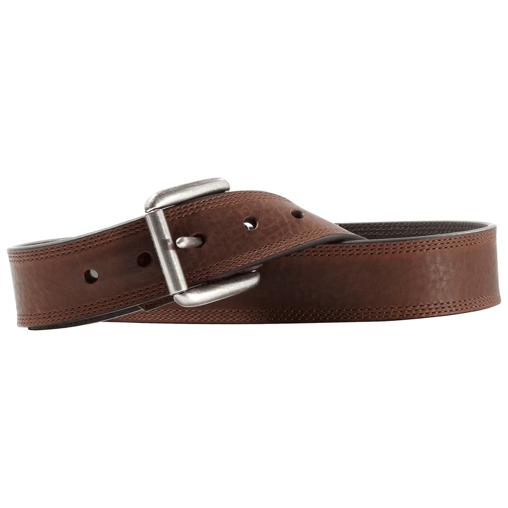 Ariat Men's Brown Triple Stitch Leather Belt A10004631