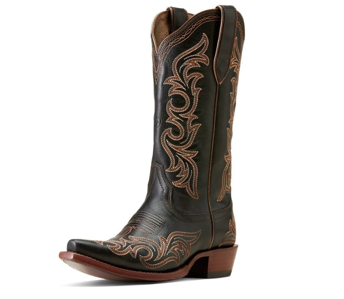 ARIAT WOMEN'S HAZEN WESTERN BOOTS | BLACK/TAN