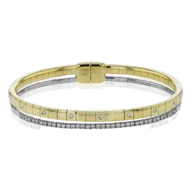 Bangle in 18k Gold with Diamonds