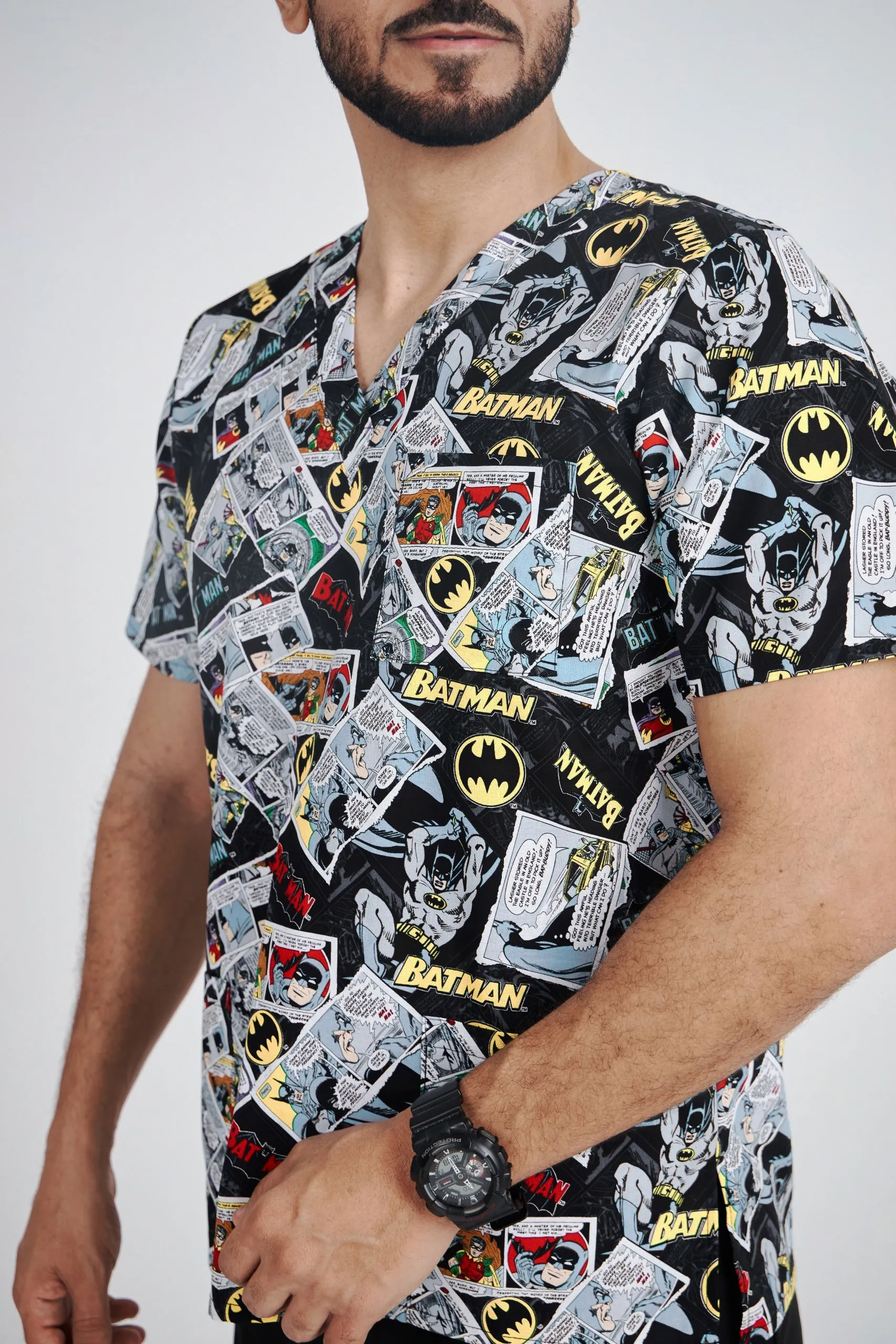 Batman Printed Scrub Top