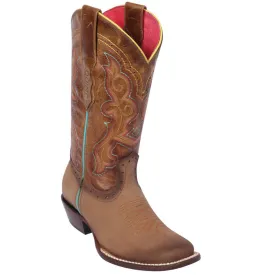 Brown Cowgirl Boots Square Toe