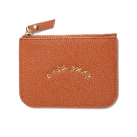 Cash Only Leather Zip Wallet