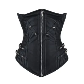 Chelsea Faux Leather Longline Underbust Corset