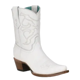 Corral Women's White Embroidery Ankle Boot