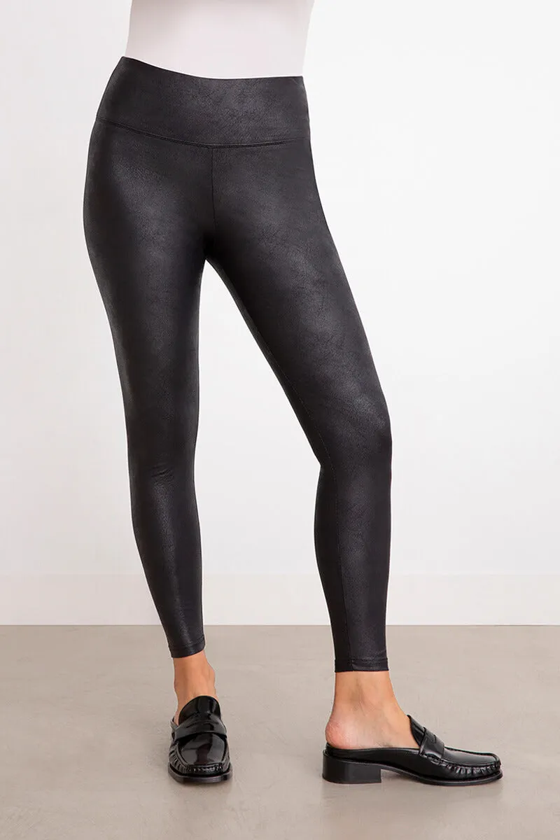 Faux Leather Legging | Onyx