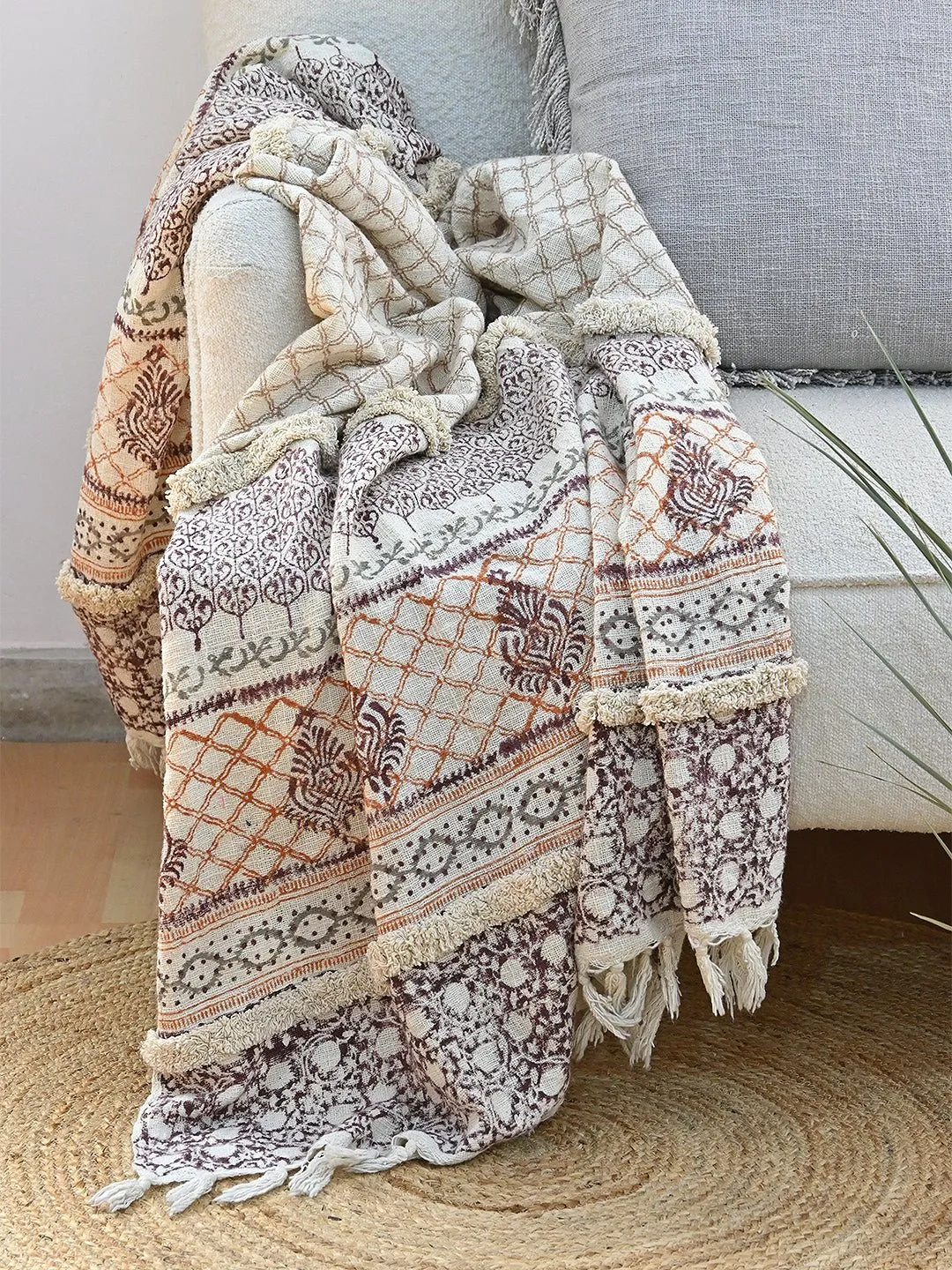 GALINA - BLOCK PRINTED THROW