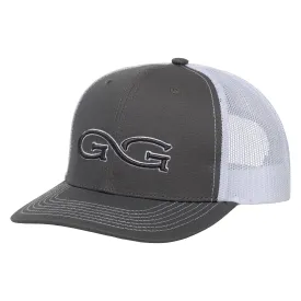 GunMetal Cap White Meshback - GG