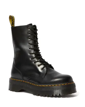 Jadon Hi Black Smooth Platform Boot