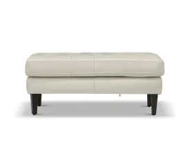 Laura Leather Ottoman