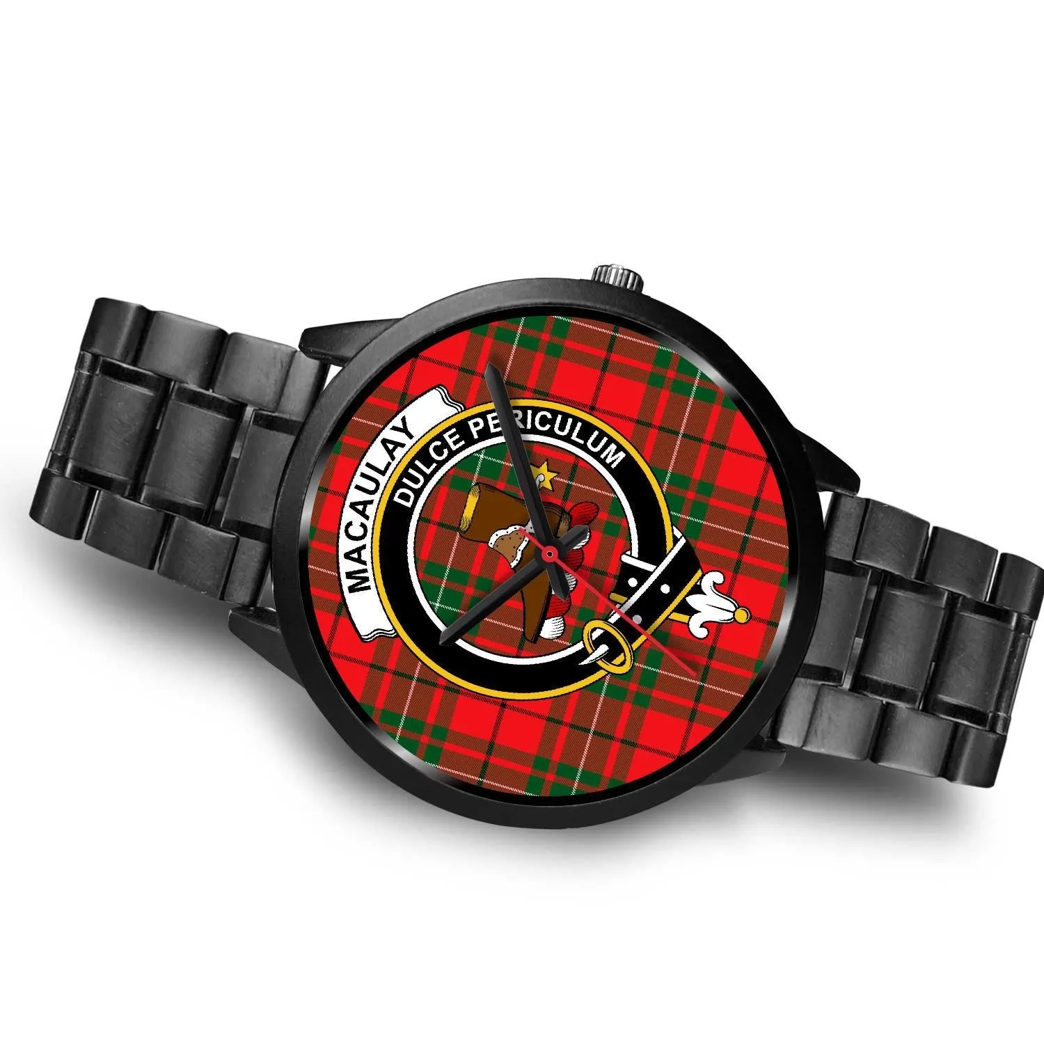 MacAulay Modern Clan Badge Tartan Black Watch