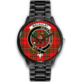 MacAulay Modern Clan Badge Tartan Black Watch