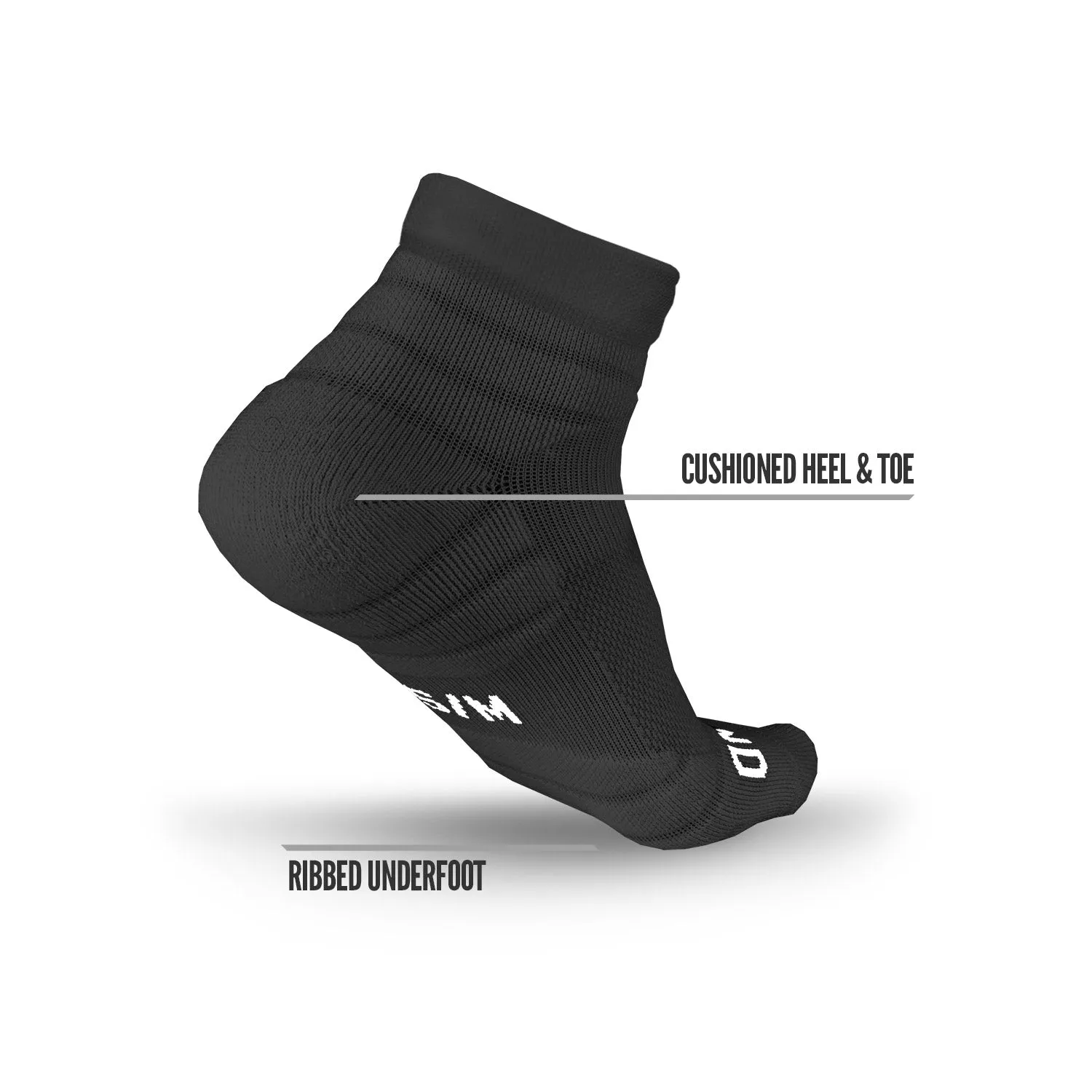 NXTRND Quarter Socks Black (3-Pairs)