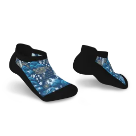 Stormy Waters Diabetic Ankle Socks