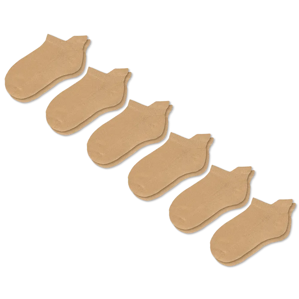 Tan Ankle Diabetic Socks